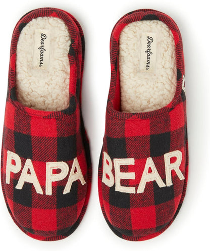 Men'S Papa Bear Matching Family Gifts for Dad Clog Slipper